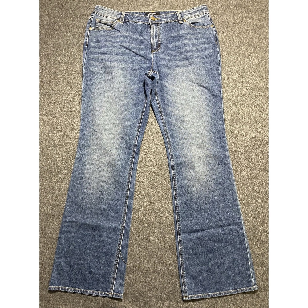 DAISY FUENTES Womens Blue Denim Jeans Size 16